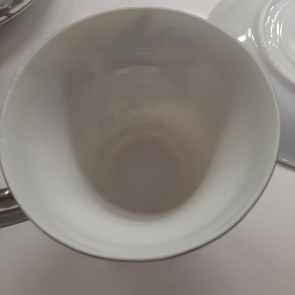 SET OF TWO VTG KELVINS FINE CHINA ANNIVERSARY CUPS AND SAUCERS - Picture 11 of 11